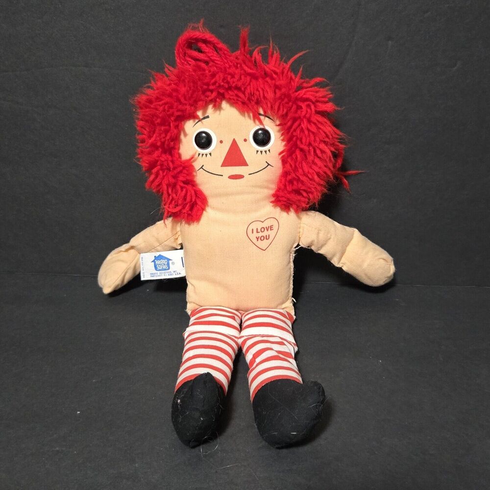 Hasbro Softies 13" Raggedy Ann Plush Doll Without Shirt‎ No Clothes Included
